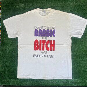 Vintage 90s Barbie Ironic Shirt Funny Feminist Humor Tee